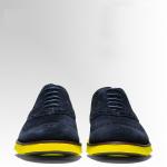 Blue Men's Casual Shoes Lightweight Suede Footwear For Outdoor Exercise