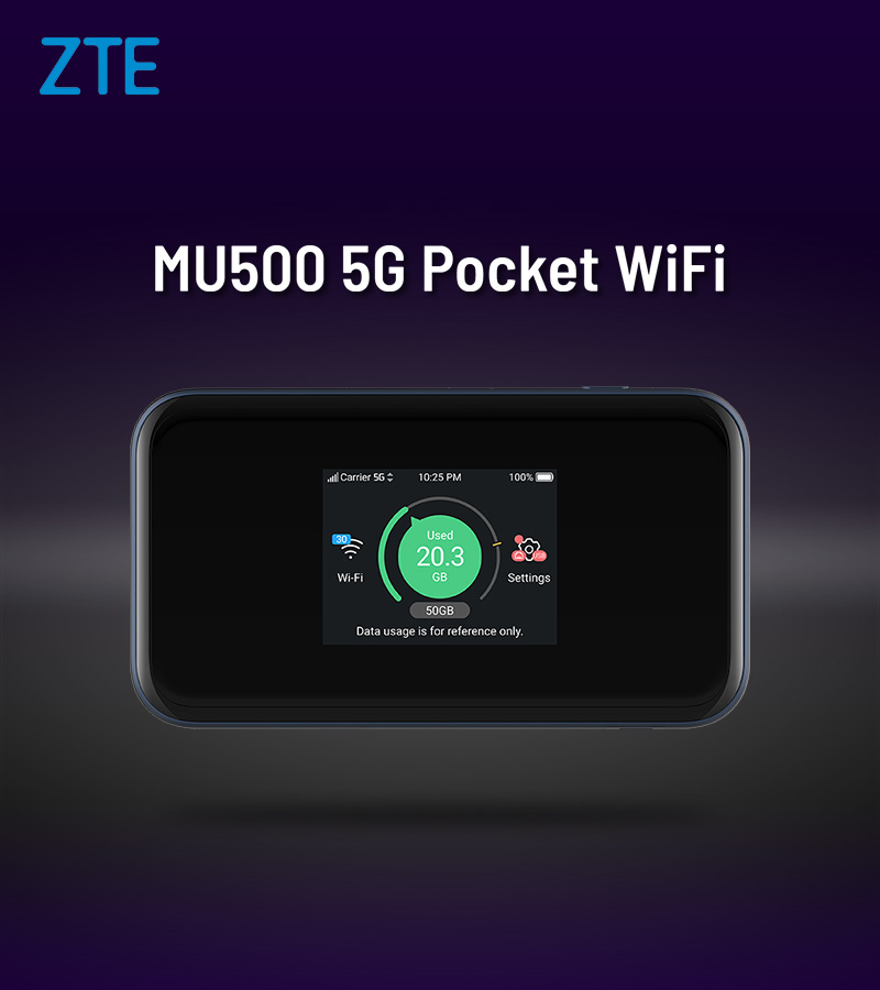 Original ZTE MU500 ZTE 5G Wi-Fi Pro Router 5G mm & sub 6GHz 4G CAT20 WiFi 6 + LAN Port