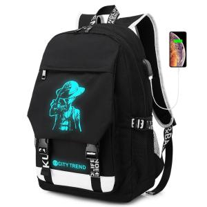 China Factory wholesale OEM custom men trendy waterproof luminous school bags Laptop Backpack factory