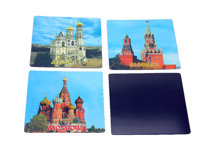 Moscow CMYK Printing 2'' X 2'' Picture Souvenir Fridge Magnet Souvenir Magnet Personalised Fridge Magnets