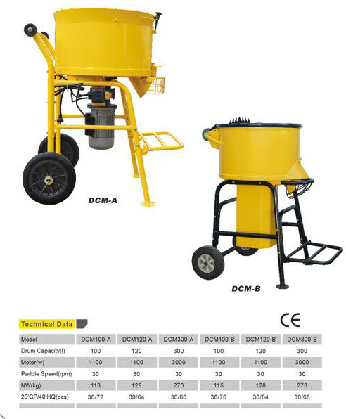 Fixing Structure Mini Concrete Mixer Machine Silent Working