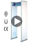 2022 best-selling walk-through metal detector door 6 zones 100 sensitivity