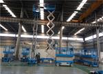 12M JHC Mechanical Scissor Lift Machine , Personnel Scissor Lift Cost Effective