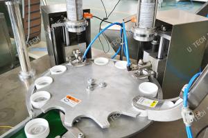 China Plastic Bottle Cap Lining Machine Place The Gasket Into The Cover Automatic factory