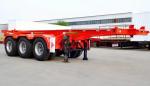 Tri Axle Heavy Duty Flat Bed Cargo Semi Trailers Container Chassis Trailer