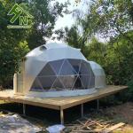 Outdoor Winter Safari Geodesic Dome Tent Fire Resistant Glamping House Tent