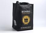 Medium Size Non Woven Tote Bag Food Grade Supermarket Application Black Color