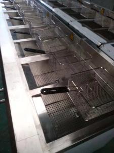 China L2.35m Kitchen Deep Fryer , 380V Commercial Induction Wok factory