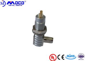 China Female Coaxial Cable Connectors , Coaxial Cable Elbow Connector Without Nut factory