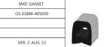 AU SN SMD Gasket Silicone Flat Rubber Seal Ring Corrugated