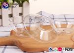Transparent 120Ml Disposable Plastic Cups With Lids Cute Round Shape