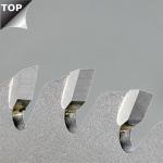 Timber Industry Cobalt Chrome Alloy Saw Tips High Temperature Resistance Silver