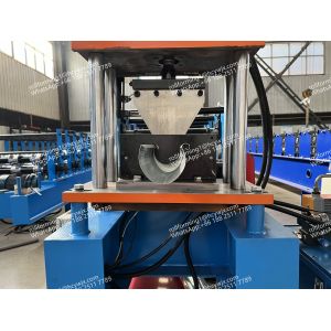 Hydraulic Cutting Gutter Roll Forming Machine Chain Driven