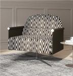 Simple Modern Luxury Living Room Furniture Pivoting Foot Nordic Single Sofa