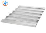 RK Bakeware China 6 Flute Aluminum Baguette Pan 18" X 26" Glazed