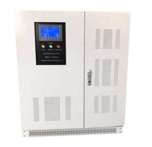 China 130KVA Three Phase Industrial Voltage Regulator Over Temperature factory