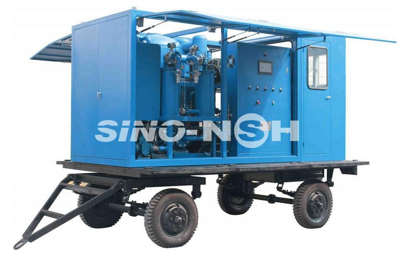 Intelligent Mobile Vacuum Transformer Oil Purifier 96KW Doule Stage 6000 Liter/Hour