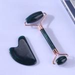 White Jade Face Roller , Rose Quartz Stone Roller 56g Free Sample