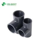 Casting DIN Standard ASTM Sch40 Sch80 Pn10 Pn16 UPVC CPVC Elbow Tee for Water