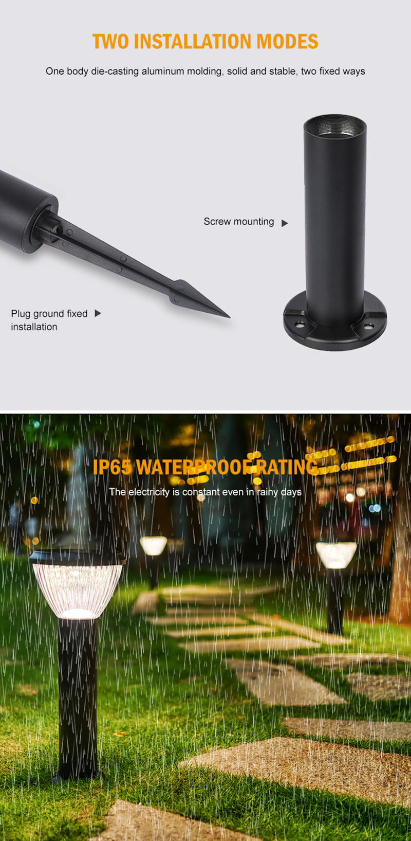 Outdoor LED Lighting Garden Low Voltage Landscape Lighting Systems Lamp Sun Light