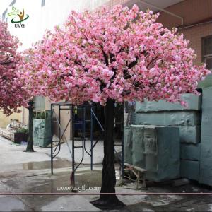 China UVG 10ft pink artificial blossom tree with silk cherry flowers for indoor event decoration factory