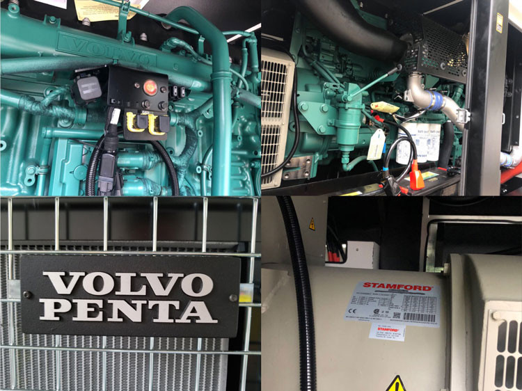 Volvo Engine Genset Diesel Generator 100kva 125kva 250kw EPA Tier3