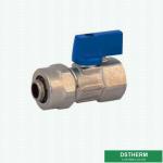 Nickel Plated Customized Mini Forged Brass Ball Valve Female Threaded Brass Ball
