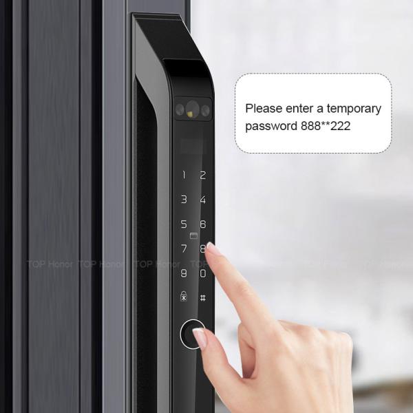 Smart 3D Face ID Door Lock Fingerprint Password IC Card Digital Sliding Door