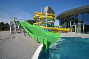 China 2.5 meters Wide Family Slide Fiberglass Pool Slide For Kids And Adults factory