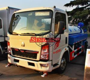 China 3 - 5 Ton Water Tanker Truck Hydraulic Steering Two Axle ZZ5073 Chassis factory