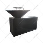 Modular Corten Steel Outdoor Cooking Grills 3mm Thickness Electronic Ignition