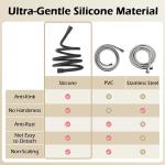 Flexible Extra Long Explosion Proof Silicone Shower Hose with SUS304 Brushed