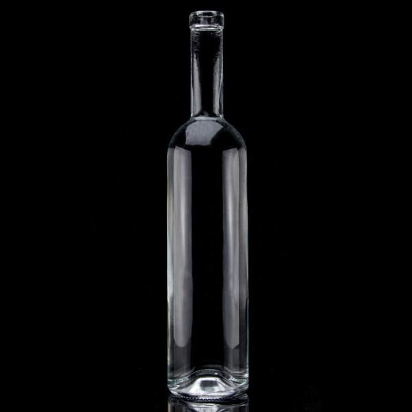 Exquisite Design Vodka Liquor Glass Bottle 750ml Clear Glass Bottle with Screw