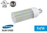 DLC UL approved 54w 180 Degree LED Corn COB Bulb with IP65 waterproof