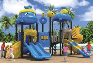 China popular middle size outdoor slide play climbing equipment for children factory