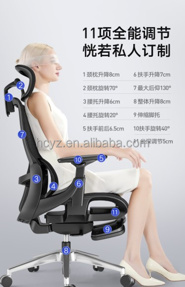 Full Mesh Boss Chair with Donati Mechanism Luxury Modern Office Furniture Pass BIFMA Test