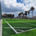 Disease Resistant Artificial Football Turf Dtex 8000-15000 Rubber Infill PP Net