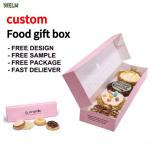 Christmas Foldable Gift Small Cardboard Boxes Bulk Cake Macaron Biscuit