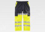 Workers Reflective Orange Hi Vis Trousers / Fashion Mens Safety Work Pants