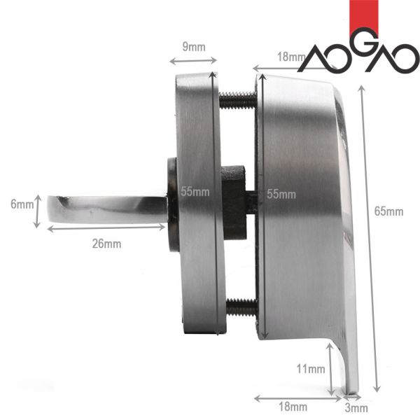 Stainless Steel 304 Toilet Cubicle Hardware with Hinged Customizable Color f