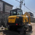 Used Hyundai Digger R60W Secondhand 6ton Wheel digging Excavator