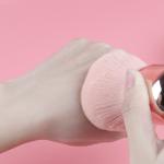 Face Kabuki Makeup Brush Plastic Handle Sleek Shape 1Pcs