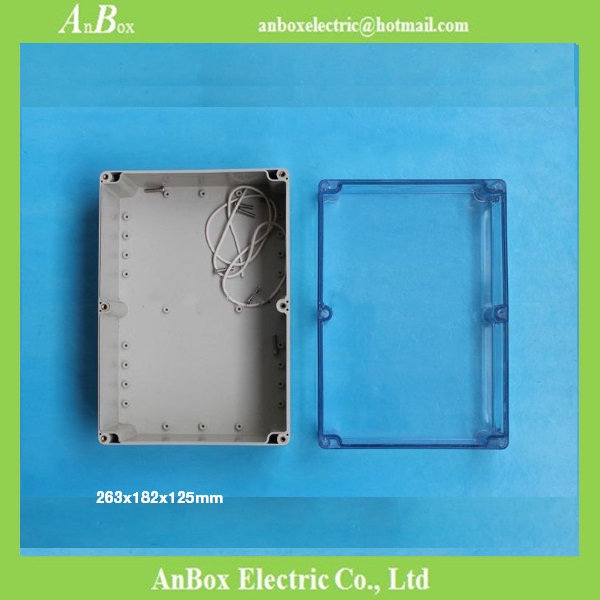 263*182*125mm IP65 ABS Boxes, Watertight ABS Boxes, Waterproof Clear ABS