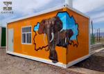 Art Decorative Prefabricated Container House , Vacation Prefab Sea Container