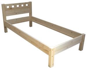 China modern single bed pine wood factory