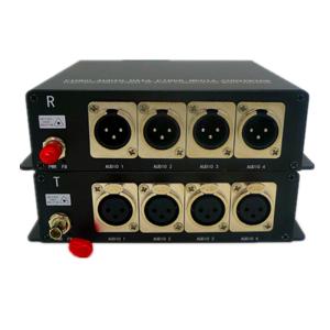 China Two Way XLR Audio To Fiber Converter Broadcasting BIDI Balanced Audio factory