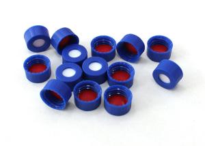 China Compression Quick Fit Bonded ABS 9mm Septa blue screw caps factory