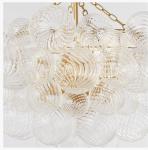 110-220V Antique Farmhouse Brass Crystal Chandelier Vintage Style With