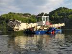 10CBM Water Hyacinth Harvester For River Waterweed Harvesting 4-5KM/H