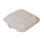 Eco Friendly Disposable Biodegradable Corn Starch Lunch Box Clamshell Takeaway